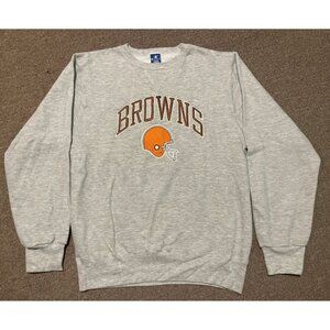 Vintage 80s Medium Cleveland Browns NFL Champion Embroidered Sweatshirt USA